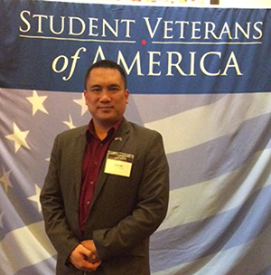 Pictured is IT student and veteran Jaime Ballesteros. | Photo submitted by Ballesteros.